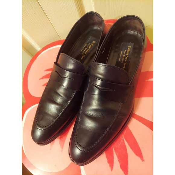 To Boot New York Black Men\'s Leather Shoes. Size 10. Italy. Cond Very Good. main image 5